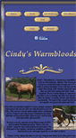 Mobile Screenshot of cindyswarmbloods.com